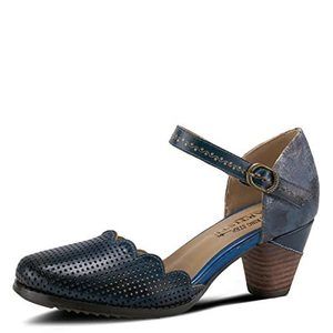 L'Artiste by Spring Step Parchelle Women's Leather Shoes Navy Multi EU 40 / US 9